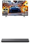 TCL 55-Inch T7 Series (55T7, 2025 Model) 4K QLED with Dolby Vision HDR & Dolby Atmos Smart TV with Google TV + S45H S Class 2.0 Channel Sound Bar with Dolby Atmos