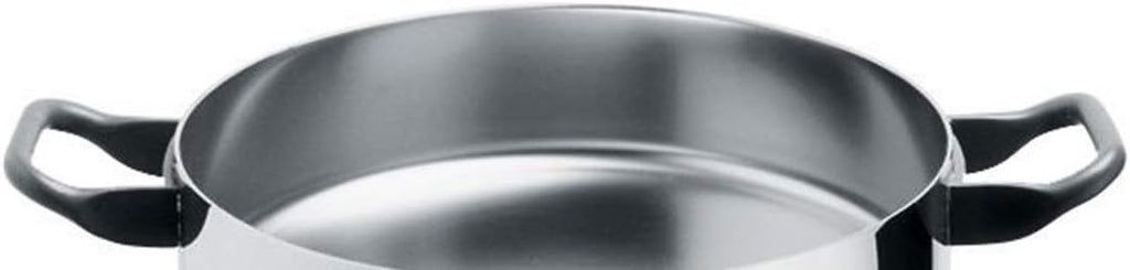 Alessi La Cintura Di Orione 28 cm Low Casserole with Two Handles in 18/10 Stainless Steel