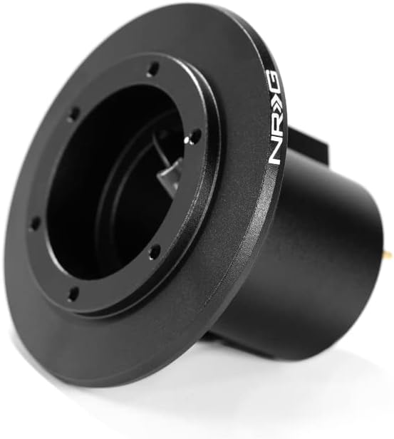 NRG Innovations NRG-SRK-191H Steering Wheel Quick Release Short Hub Adapter with Mounting Bolts, Quick Short Hub Lock 6X70 MM BOLT