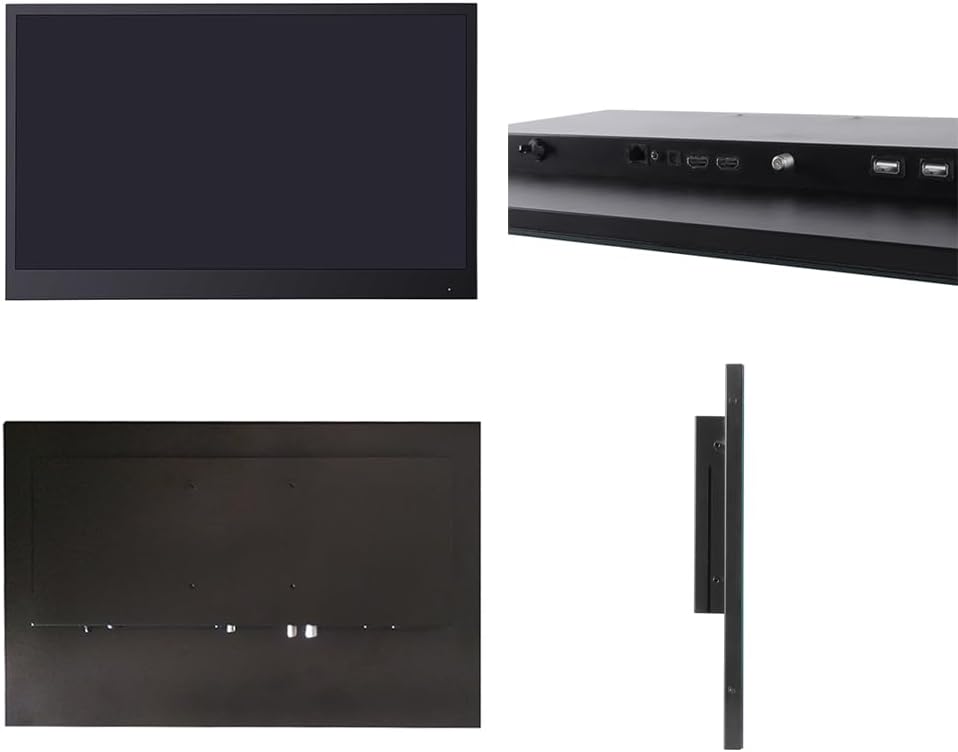 Soulaca 27 inches Black Color Smart Bathroom Waterproof IP66 LED TV Android DTV (ATSC) Built-in WiFi Bluetooth IP66 Android Waterproof New Model