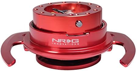 NRG Innovations SRK-700RD Gen 4.0 Steering Wheel Quick Release - RED + U.S. PERFORMANCE LAB AIR FRESHENER