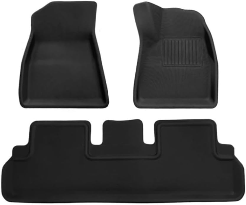 Compatible with Tesla Model 3 Highland 2024 XPE Floor Mats All Weather Trunk Floor Mat WP Non-Slip Cargo Liners Left Right Rubber(M3 3PCS RHD)