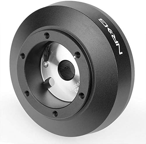 NRG Innovations SRK-163H Steering Wheel Hub Adapter(Aluminum, Black, 70mm 6-Bolt) Works with 98-09 Dodge Ram 1500/2500/3500