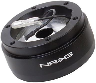 NRG Innovations NRG-SRK-186H Wheel Quick Release Short Hub Adapter 6 X 70mm Bolt Pattern, Retain Horn & Turn Signals, Black Body