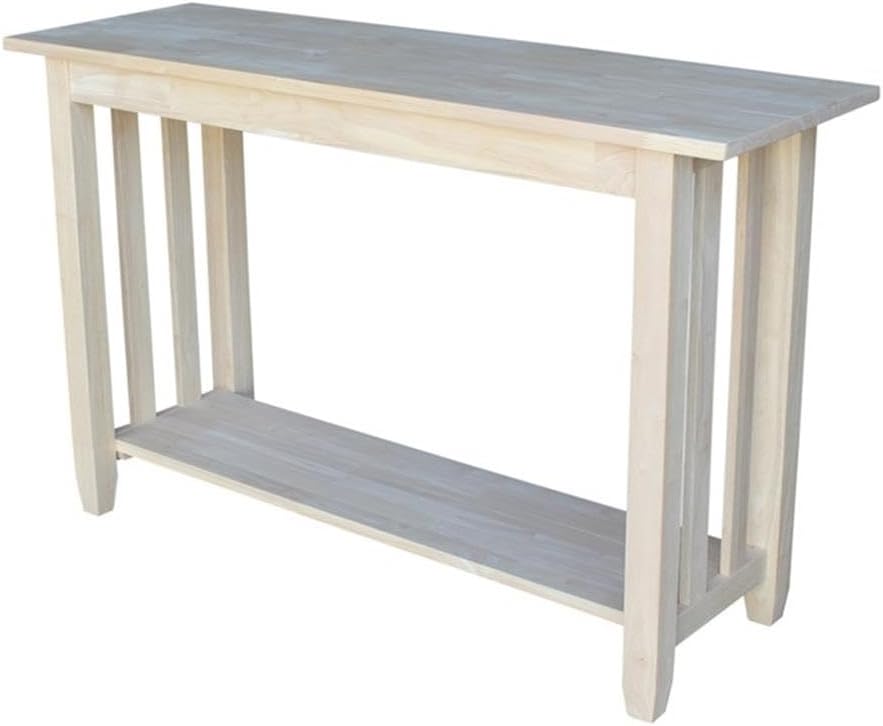 International Concepts Mission Unfinished Sofa Table