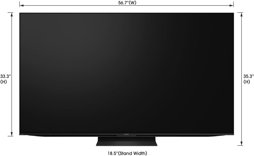 Sharp 75' Class (74.5' Diag.) AQUOS XLED 4K Ultra HD Mini LED Google TV (4T-C75FV1U)