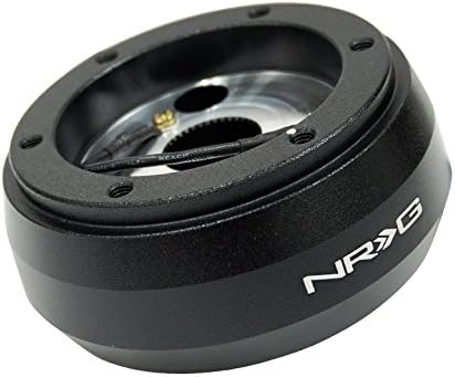 NRG Innovations NRG-SRK-185H Wheel Quick Release Short Hub Adapter 6 X 70mm Bolt Pattern, Retain Horn & Turn Signals, Black Body