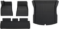 TPE Floor Mats Compatible with Tesla Model 3 2024 Cargo Liner Trunk Mat Pads Model 3 2024 Accessories(4pcs LHD)