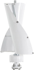 Wind Turbine, 100W Vertical Axis Wind Turbine Generator Controller Wind Generator Kit 12V Wind Turbine Machine Wind Power Generator Wind Power Tool for Home, Business, Boats, Gazebos (White)