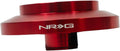 NRG Innovations Racing Style Steering Wheel Short Hub, Lockable Aluminum Steering Shaft, 6x70mm Bolt Pattern Quick Release Adapter Unit, Compatible For 01-06 BMW, Red, NRG-SRK-E46H-RD
