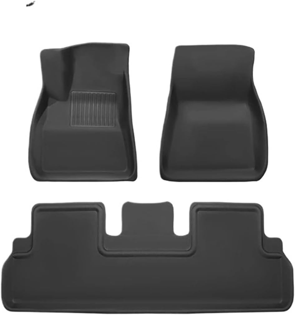 Auto Parts Compatible with Tesla Model 3 Highland XPE Floor Mats Trunk Mats All Weather Front Rear Cargo Liner Mat, Waterproof Anti-Slip Foot Pads(LHD Floor mats)