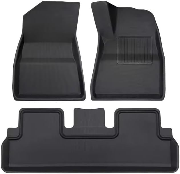 Compatible with Tesla Model 3 Highland 2024 XPE Floor Mats Cargo Liners All Weather Trunk Floor Mat Waterproof Left Right Hand Drive(3PCS RHD)