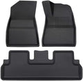 Compatible with Tesla Model 3 Highland 2024 XPE Floor Mats Cargo Liners All Weather Trunk Floor Mat Waterproof Left Right Hand Drive(3PCS RHD)