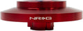 NRG Innovations Racing Style Steering Wheel Short Hub, Lockable Aluminum Steering Shaft, 6x70mm Bolt Pattern Quick Release Adapter Unit, Compatible For 91-06 BMW, Red, NRG-SRK-E36H-RD