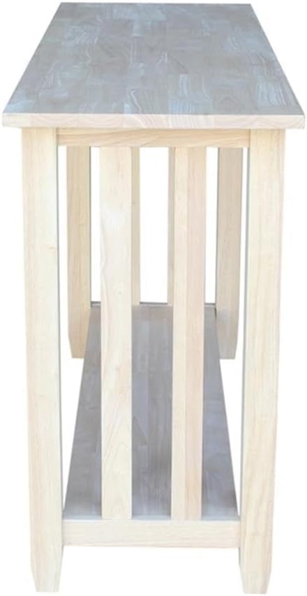 International Concepts Mission Unfinished Sofa Table