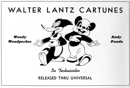Woody Woodpecker and Andy Panda Lobby Card Publicity Still - Walter Lantz