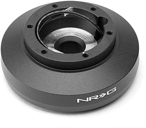 NRG Innovations SRK-195H Steering Wheel Hub Adapter(Aluminum, Black, 74mm 6-Bolt) Works with 84-93 Mercedes-Benz 190E W201 2.3L/2.6L