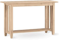 International Concepts Mission Unfinished Sofa Table