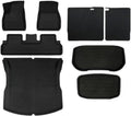 Compatible with Tesla Model 3 Highland 2024 XPE Floor Mats All Weather Trunk Floor Mat WP Cargo Liners Left Right Rubber(M3 8PCS LHD)