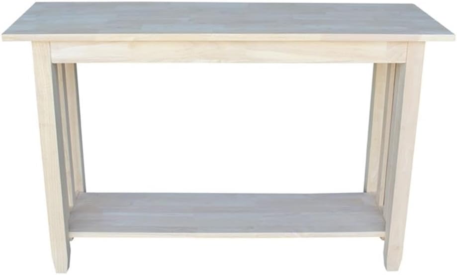 International Concepts Mission Unfinished Sofa Table