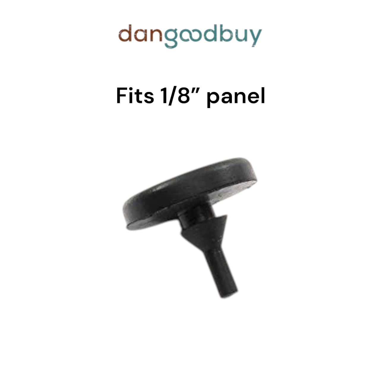 Round Rubber Pull-Through Bumper 7/8' Diameter for 1/8' Hole in 1/8' Thick Material (500)