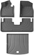 Compatible with LiXiang Li Auto Leading Ideal L6 PRO MAX 2024 2025 Floor Mats Cargo Liner Trunk Pad TPE Left-Hand Drive Black(Yellow)