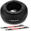 NRG Innovations SRK-165H Steering Wheel Hub Adapter(Aluminum, Black, 74mm 6-Bolt) Works with 09-16 Hyundai Genesis/10-16 Genesis Coupe