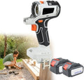 Multi-Functional Woodworking Tool Kit, 10 In 1 Cordless Power Tool Combo Kit, with Tool Boxes, Essential Tools for Woodworking