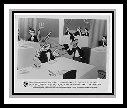 Bugs Bunny and Daffy Duck at the Banquet in'Bugs Bunny's Wild World of Sports', 1988 Studio Lobby Card Publicity Still - Warner Brothers