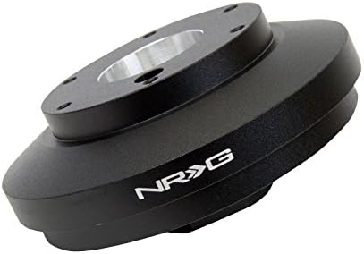 NRG Innovations NRG-SRK-175H Steering Wheel Quick Release Short Hub Adapter 6 X 70mm Bolt Pattern, Retain Horn & Turn Signals, Black Body