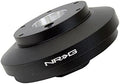 NRG Innovations NRG-SRK-175H Steering Wheel Quick Release Short Hub Adapter 6 X 70mm Bolt Pattern, Retain Horn & Turn Signals, Black Body
