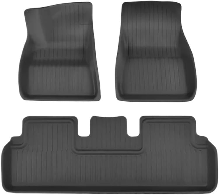 XPE Floor Mats Compatible with Tesla Model 3 Highland 2024 / Model Y 2024-2017, All Weather Cargo Liner Floor Mats and Cargo Trunk Mats(3PCS M3 Highland)
