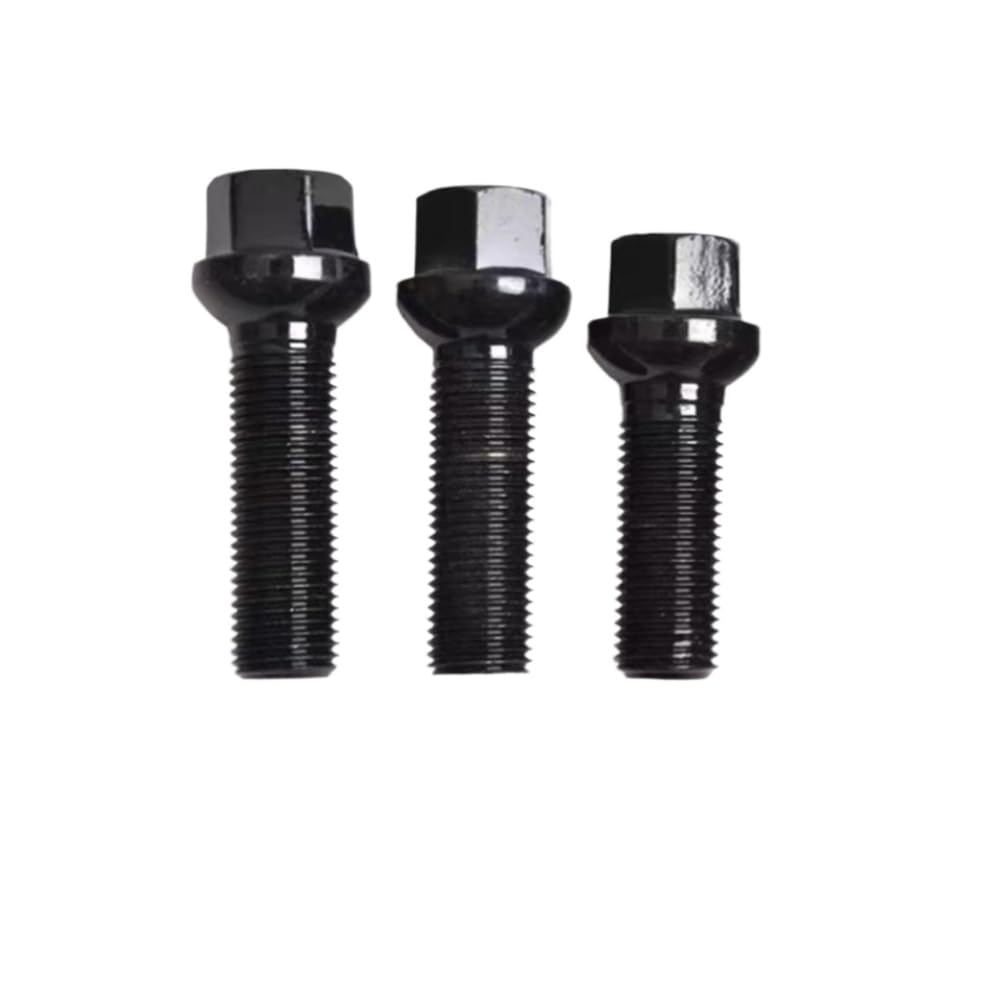 Ball Seat Lug Bolts M14x1.5 Shank Length 35mm 40mm 45mm Wheel Bolts 17mm Hex(Color Name: 10 pcs 35mm)