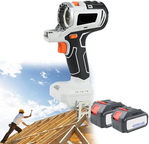 Cordless Power Combo Kit, 10-in-1 Multi-Functional Woodworking Tool Set, with 2 X 6.0Ah Battery & Tool Box, for Versatile DIY Projects