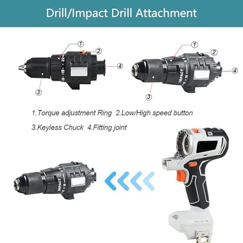 Multi-Functional Woodworking Tool Kit, 10 In 1 Cordless Power Tool Combo Kit, with Tool Boxes, Essential Tools for Woodworking
