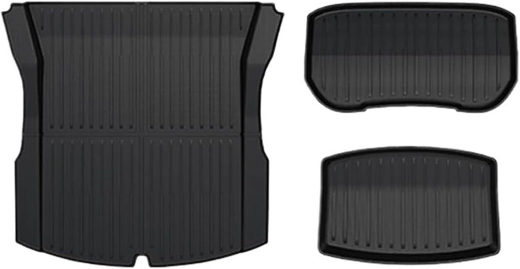 Compatible with Model 3 2024 Highland Cargo Liner Floor Mats Anti-Slip Pads Waterproof Trunk Mat Compatible with Tesla Model 3 2024 Highland Accessories(for 3 3Pcs Trunk Mat)
