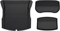 Compatible with Model 3 2024 Highland Cargo Liner Floor Mats Anti-Slip Pads Waterproof Trunk Mat Compatible with Tesla Model 3 2024 Highland Accessories(for 3 3Pcs Trunk Mat)