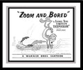 The Road Runner and Wile E. Coyote in 'Zoom and Bored' Studio Lobby Card Publicity Still - Warner Brothers