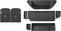 Floor Mats Compatible with Tesla Model X 2023 2024 TPE 3D Car Floor Mats Cargo Liner Trunk Pad Waterproof Protective Left Rudder(67MODELX4PCS)