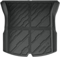 for Tesla Model 3 Highland 2024 2025+ TPE Floor Mats & Cargo Liner, 3D Cyber Style Waterproof Anti-Slip Trunk Mat Backrest(1PC Trunk Mat)