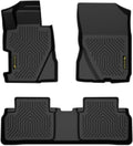 GRAND ORANGE TPE Floor Mats Cargo Liners Compatible with Honda Civic Sedan 4-Door 2006-2011 3PCS 1st & 2nd Row All Weather Protection Floor Liners alfombras para carro