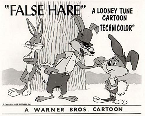 Bugs Bunny and the Wolves in'False Hare' Directed by Bob McKimson. Released on July 18, 1964 Studio Lobby Card Publicity Still - Warner Brothers