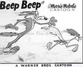 The Road Runner and Wile E. Coyote in'Beep Beep' Studio Lobby Card Publicity Still - Warner Brothers