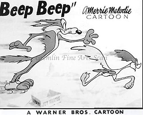 The Road Runner and Wile E. Coyote in'Beep Beep' Studio Lobby Card Publicity Still - Warner Brothers