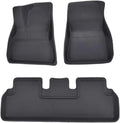All Weather XPE Floor Mats Compatible with Tesla Model 3 Highland 2024, Waterproof Anti-Slip Front Rear Cargo Liner Trunk Mat(3PCS LHD Floor Mats)