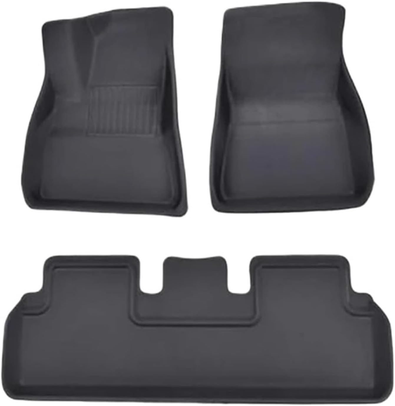 All Weather XPE Floor Mats Compatible with Tesla Model 3 Highland 2024, Waterproof Anti-Slip Front Rear Cargo Liner Trunk Mat(3PCS LHD Floor Mats)