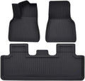 XPE Floor Mats Compatible with Tesla Model 3 Highland 2024 Model Y 2024-2017, All Weather Cargo Liner Floor Mats and Cargo Trunk Mats(3PCS My 17-24)