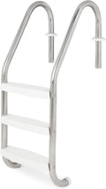 SWIMLINE HYDROTOOLS Stainless Steel Pool Ladder – Heavy Duty Swimming Step Accessory, In-Ground, 52.5'