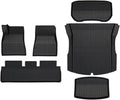 TPE Floor Mats Compatible with Tesla Model 3 2024 Highland Cargo Liner Waterproof Anti-Slip Trunk Mat Pads Model 3 2024 Highland Accessories(6pcs LHD)