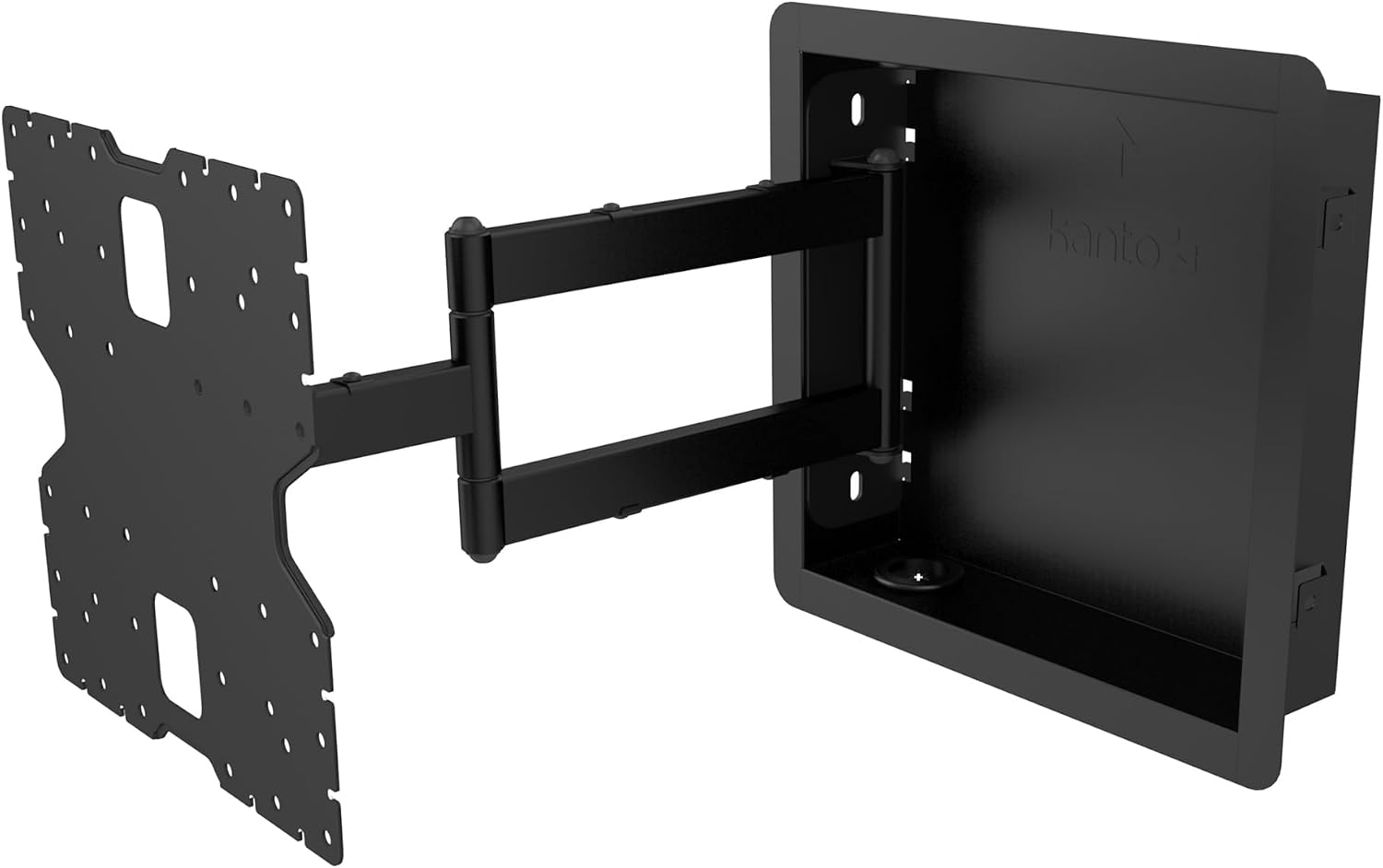 SONY K65XR80M2 65 Inch Bravia 8 QD-OLED 4K HDR Google TV with a Kanto R400 Recessed in-Wall Full Motion Articulating Mount (2025)